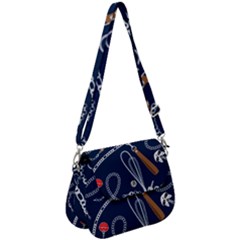 Chains-seamless-pattern Saddle Handbag by uniart180623