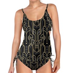 Art-deco-geometric-abstract-pattern-vector Tankini Set by uniart180623