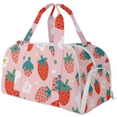 Strawberry-seamless-pattern Burner Gym Duffel Bag by uniart180623
