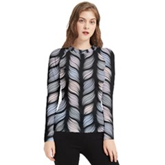Seamless-pattern-with-interweaving-braids Women s Long Sleeve Rash Guard by uniart180623