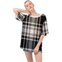 Pixel-background-design-modern-seamless-pattern-plaid-square-texture-fabric-tartan-scottish-textile- Oversized Chiffon Top View1