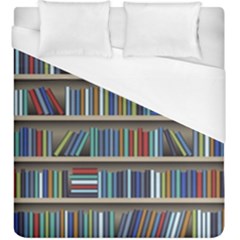 Bookshelf Duvet Cover (king Size) by uniart180623
