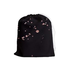 Abstract Rose Gold Glitter Background Drawstring Pouch (large) by artworkshop