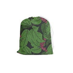 Seamless-pattern-with-hand-drawn-guelder-rose-branches Drawstring Pouch (medium) by uniart180623