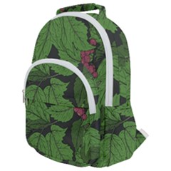 Seamless-pattern-with-hand-drawn-guelder-rose-branches Rounded Multi Pocket Backpack by uniart180623