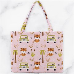 Cute-tiger-car-safari-seamless-pattern Mini Tote Bag by uniart180623