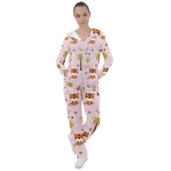 Cute-tiger-car-safari-seamless-pattern Women s Tracksuit by uniart180623
