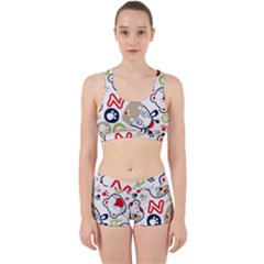 Animals-pattern Work It Out Gym Set by uniart180623