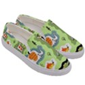 Seamless-pattern-with-wildlife-animals-cartoon Men s Canvas Slip Ons View3