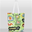 Seamless-pattern-with-wildlife-animals-cartoon Full Print Rope Handle Tote (Small) View2