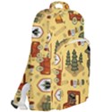 Seamless-pattern-funny-ranger-cartoon Double Compartment Backpack View2