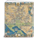 Vintatge Map Of Washington Dc 8  x 10  Softcover Notebook View2