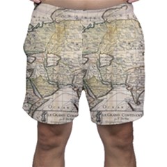 Tartaria Tartaria Empire Map Vintage World Men s Shorts by uniart180623