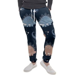 Dino Art Pattern Design Wallpaper Background Men s Jogger Sweatpants by uniart180623