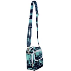 Buildings City Urban Destruction Background Shoulder Strap Belt Bag by uniart180623