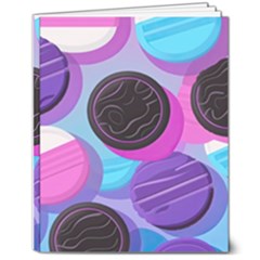 Cookies Chocolate Cookies Sweets Snacks Baked Goods 8  X 10  Softcover Notebook by uniart180623