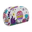 Rainbow Fun Cute Minimal Doodle Drawing Unique Make Up Case (Small) View1