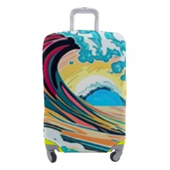 Waves Ocean Sea Tsunami Nautical Arts Luggage Cover (small) by uniart180623