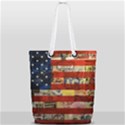 Usa Flag United States Full Print Rope Handle Tote (Small) View1