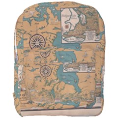 World Map Travel Pattern Architecture Full Print Backpack by uniart180623