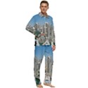 Building Sea Architecture Marina Men s Long Sleeve Velvet Pocket Pajamas Set View2