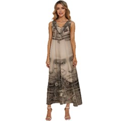 Cyborg Robot Future Drawing Poster V-neck Sleeveless Loose Fit Overalls by Ravend