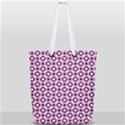 Mazipoodles Magenta White Donuts Polka Dot Full Print Rope Handle Tote (Small) View1