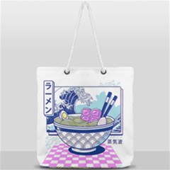 Ramen Kanji Vaporwave Artwork Minimalism Full Print Rope Handle Tote (large) by Bangk1t