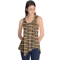 Brown Digital Straw - Country Side Sleeveless Tunic by ConteMonfrey