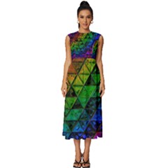 Pride Glass Sleeveless Round Neck Midi Dress by MRNStudios
