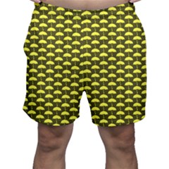 Under My Little Yellow Umbrella Men s Shorts by ConteMonfrey