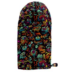 Cartoon Monster Pattern Abstract Background Microwave Oven Glove by uniart180623
