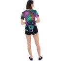 Circle Art 3d Artwork Graphics Vortex Colorful Digital Art Asymmetrical Short Sleeve Sports Tee View4