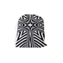 Fractal Star Mandala Black And White Drawstring Pouch (Medium) View2