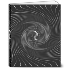 Abstract Mandala Twirl 8  X 10  Softcover Notebook by uniart180623