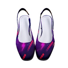 Colorful Abstract Background Creative Digital Art Colorful Geometric Artwork Women s Classic Slingback Heels by uniart180623