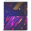 Colorful Abstract Background Creative Digital Art Colorful Geometric Artwork 8  x 10  Hardcover Notebook View2