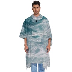Big Storm Wave Men s Hooded Rain Ponchos by uniart180623