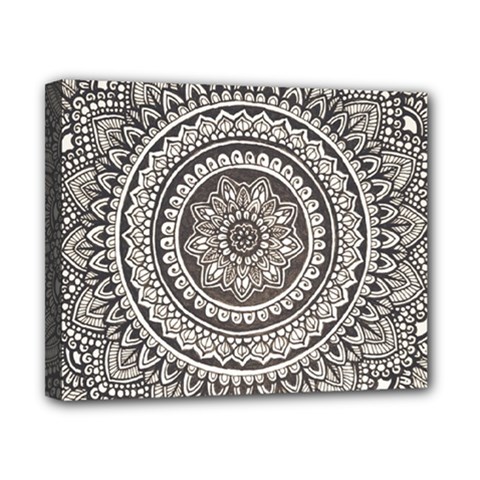 Mandala Circles Drawing Pattern Canvas 10  X 8  (stretched) by uniart180623