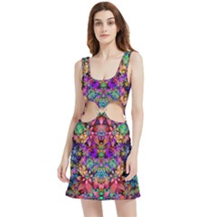 Flower Patterns Abstract Pattern Digital Art Velour Cutout Dress by uniart180623