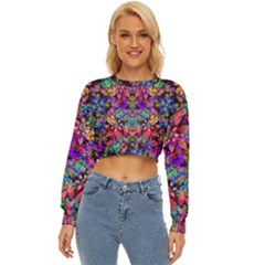 Flower Patterns Abstract Pattern Digital Art Lightweight Long Sleeve Sweatshirt by uniart180623