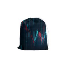 Flag Patterns On Forex Charts Drawstring Pouch (small) by uniart180623