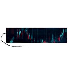 Flag Patterns On Forex Charts Roll Up Canvas Pencil Holder (l) by uniart180623