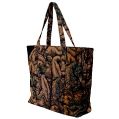 Always On My Mind Tobe Map Places Travel Vintage Zip Up Canvas Bag by uniart180623