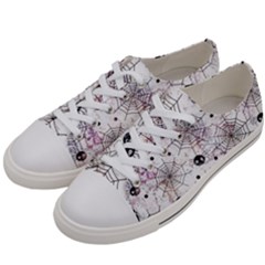 Creepy Spider Men s Low Top Canvas Sneakers by uniart180623