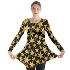 Shiny Glitter Stars Long Sleeve Tunic  by uniart180623