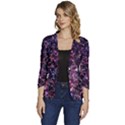Fun Spooky Cute Ghosts Adoxali Halloween Women s One-Button 3/4 Sleeve Short Jacket View1