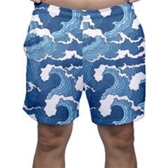 Waves Aesthetics Illustration Japanese Men s Shorts by uniart180623