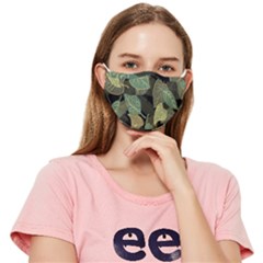 Autumn Fallen Leaves Dried Leaves Fitted Cloth Face Mask (adult) by Simbadda