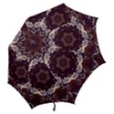 Rosette Kaleidoscope Mosaic Abstract Background Hook Handle Umbrellas (Large) View2